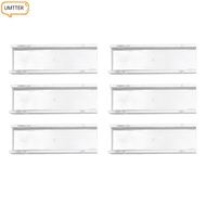 UMTTER 6pcs Acrylic Record Shelf,  Space Saving Wall Mounted Record Holder, Music Collection Acrylic