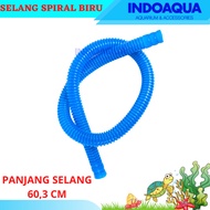Selang Spiral Aquarium | Selang Biru Aquarium | Selang Aquarium 60 cm