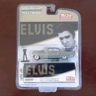 GREENLIGHT Elvis 1955 Cadillac Fleetwood Series 60 & Elvis Figure GREEN MACHINE CHASE