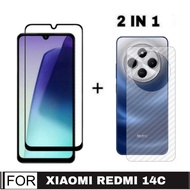 2-IN-1 Tempered Glass Package for XIAOMI REDMI 14C/ poco C75 Tempered Glass Anti-Scratch Glass