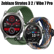 For Zeblaze Stratos 3 2 Vibe 7 pro watch Strap Band Nylon Belt Adjustable Soft Wristband Bracelet