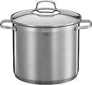 Rösle Elegance Stainless Steel Stock Pot, Soup Pot with Glass Lid, 8.5-quarts, 8.2-inches tall