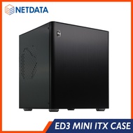 e-Netdata Mini ITX Cube Case (Black/Silver)