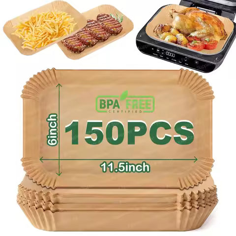 Air Fryer Liners Disposable for Ninja FG551/DG551/IG651/IG601 Foodi Smart XL 6-in-1 Indoor Grill Rec