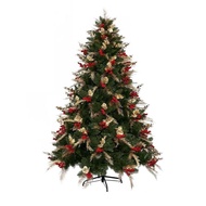 4FT/5FT/6FT/7FT 210CM GOLD AND RED BERRY CHRISTMAS TREE