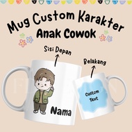 BOYS' CHARACTER MUG CUSTOM CHARACTER NAME MUG/ NAME MUG/ CUSTOM CHARACTER BOY'S NAME MUG/