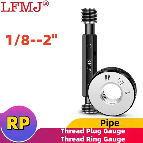 RP Straight Pipe 1PCS Thread Plug Gauge Pipe Thread Plug Gauge Thread Ring Gauge RP 1/8 3/8 1/2 3/4 