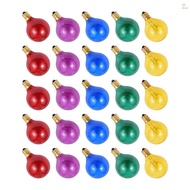 25PCS G40 Tungsten Light Bulb Replacement 5 Colors 7W 220-240V Globe Bulb E12 Base Light Bulbs for P