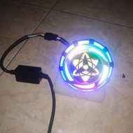 Projie sharingan highlow bulat rainbow.cahaya lampu tembak ajibb