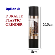 Manual Salt Pepper Grinder Dual Way Grinder Pengisar Lada Hitam Tahan Karat Stainless Steel Grinder 