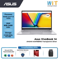 ASUS VivoBook 14  (Intel Core i5-1335U /8GB-24GB RAM /512GB SSD /14''FHD /Intel Iris /Ms Office /W11) A1404V-AAM166WS /A1404V-AAM168WS