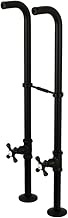 Kingston Brass CC266S0AX Kingston Freestanding Supply Line with Stop Valve and Handle, 28" x 7" (L)