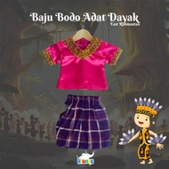 Dayak Traditional Bodo Clothes, Dayak Traditional Traditional Costumes, Children's Traditional Dayak