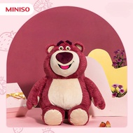 Miniso MINISO New Strawberry Bear Sitting Plush Doll Cartoon Doll Birthday Gift Cute Doll Pillow