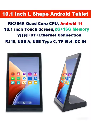 Android 11 Vertical Screen Menu Machine, Portrait Touch Screen Ordering Kiosk, Customer Rating Devic