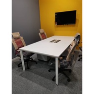 UT60 Cluster of 4 Seater 6 Seater Workstation Office Table Desking System with Flipper Box