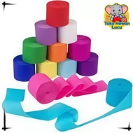 4.5cm*10m crepe Paper Roll/Paper Streamer crepe Paper Decorative crepe Paper