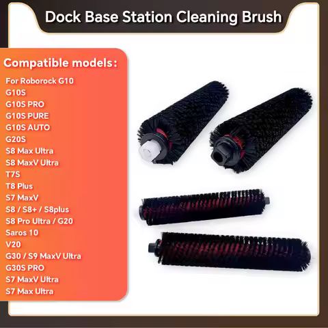 Dock Base Station Cleaning Brush for Roborock Saros 10 S9 MaxV Ultra S8 MaxV Ultra S8 Pro Ultra S7 M