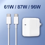 30W 61W 87W 96W USB C PD Laptop Charger Power Adapter with 2M Type C Charging Cable For Macbook pro 