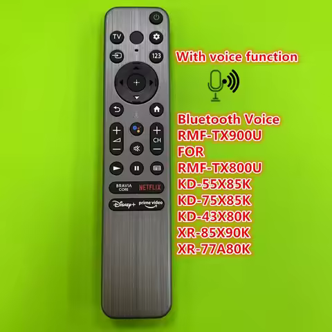 New for Sony Smart TV Bluetooth Voice Remote Control RMF-TX900U RMF-TX800U KD-55X85K KD-75X85K KD-43