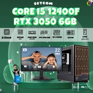 SETCOM + MONITOR BONMECOM2 ครบเซ็ตพร้อมจอ / CPU i5 12400F / RTX 3050 6GB / Case เลือกแบบได้ครับ