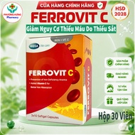 Ferrovit C Helps Reduce the Risk and Symptoms of Iron Deficiency Anemia - Box of 30 Tablets