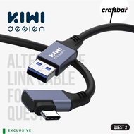 KIWI Design Aluminum Head Link Cable (6m Copper-Core USB 3.2 Gen1 USB-A to USB-C) | craftbar PH