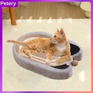 Petery Cat Scratcher Bed Large Sisal Scratcher Kitten Training Toy Pet Cat Supplies Grey