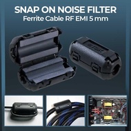 TDK Snap On Noise Filter Ferrite Cable RF EMI 5 mm 3605