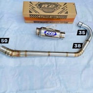 COMPETITION EXHAUST MP TIGER CB GL 150cc-250cc TYPE GP PRO ORIGINAL R2 MUFFLER