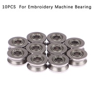 10Pcs V624zz 4x13x6mm V Groove Sealed Ball Bearing Guide Track Roller Bearing V624 Embroidery Machin