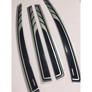 Rain Visor - Innova 2016 2017 2018 2019 2020 2021 2022 Window Guard Silver Black Net 2 tone/ 2-toned