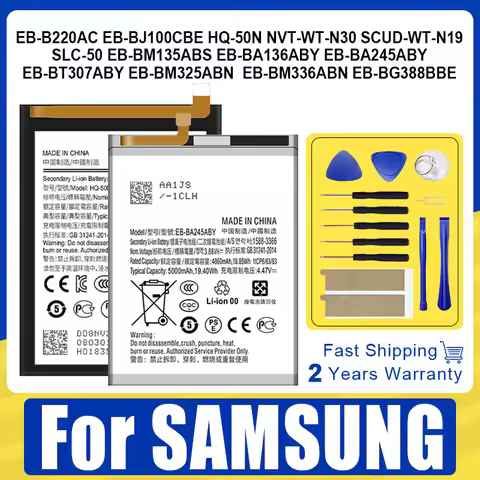 EB-BA245ABY New Battery For Samsung Galaxy Grand Xcover J1 2 3 A03 A13 A24 M32 M33 N30 M13 HQ-50N 4G