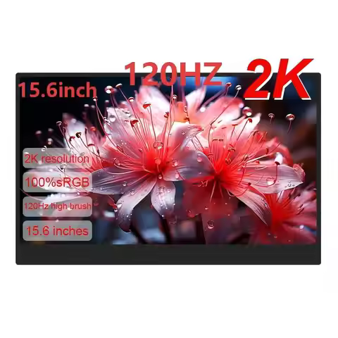 LANLIPU 15.6" 120HZ 2K 100%sRGB Portable Monitor Expand Display Computer Monitor For PC/Cell phone X