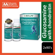 Bio-Life Glucosamine 500mg With Chondroitin Sulphate 400mg Tablet (2X90's)