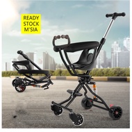 GLCF 💖 STOCK  M'SIA💖Jollybee Baby Foldable Magic Stroller S1 Ultra Lightweight 4 Wheels Scooter For 