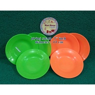 Colored Plastic Plates Per-6 Bj, Snack Plates 7" Inch/ 17 Cm Lucky Star Plates(927)