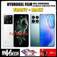 Redmi K90 Pro Max / K80 Ultra / K70 / K60 / K50 / K40 / Ultra / Pro / Gaming / Front + Back Hydrogel