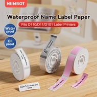 NIIMBOT D11 D110 D101 Printer Sticker Label White Clear Solid Thermal Waterproof Home Organizer