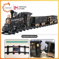 CONUSEA CLASSIC Electric Small Train Set Children 'S Train Track Retro Steam Train Model Toy Boy