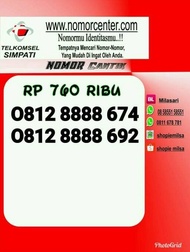 Simpati Indah Nomor 11 Digit 0812 8888 674/692 $Nc2A_994