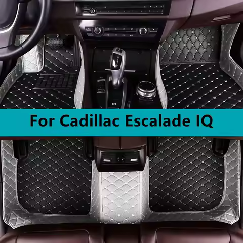 Car Floor Mats for Cadillac Escalade IQ 2024 2025 2026 2027 Leather Floor Mats for Cars Mats Carpets