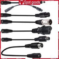 WIN Travel Friendly DC5521 Female to DC8016 DC5525 Male Adapter Cable Cord Black