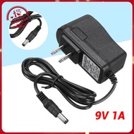 Guitar Pedal Power Adapter 9V 1A Universal Voltage Auto Regulation Quick Connect