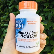 40% Sale!!! EXP. 1/25 กรดอัลฟาไลโปอิก Alpha-Lipoic Acid 600mg 60 Veggie Caps (Doctor's Best®) ALA Un