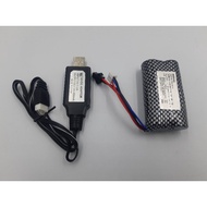 7.4V 2000mAh Li-ion Battery 18650 RECHARABLE for TURBO RC DRIFT CAR Battery And Charger For RC toys 