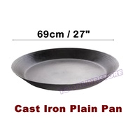 Big Cast Iron Plain Pan (Original) / Kuali Kawah Besi Hitam