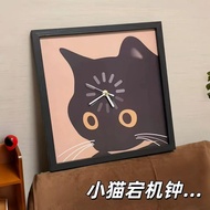 Cat creative wall clock,Minimalist Cat Decor Clock,Jam Dinding Kucing,Jam Dinding Kucing Lucu,卡通猫咪挂钟