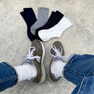 [AND THEN] (Daily Shipment) Mid-Tube Socks Towel Bottom Striped Retro Mid-Socks NB new balance Stack