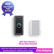 ★2021 New★Ring Video Doorbell Wired – Convenient, essential features in a slimmed-down design (existing doorbell wiring
